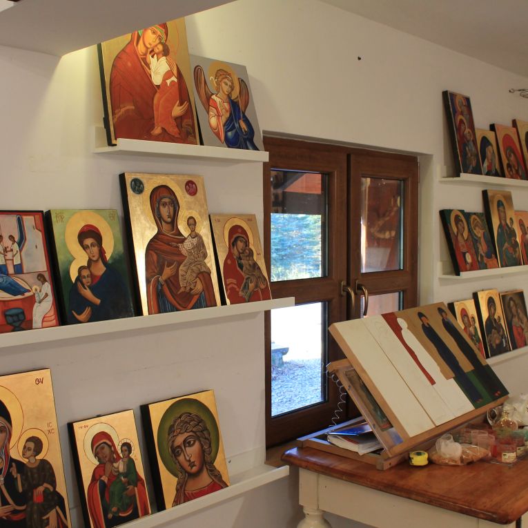 Icon workshop in Cisna
